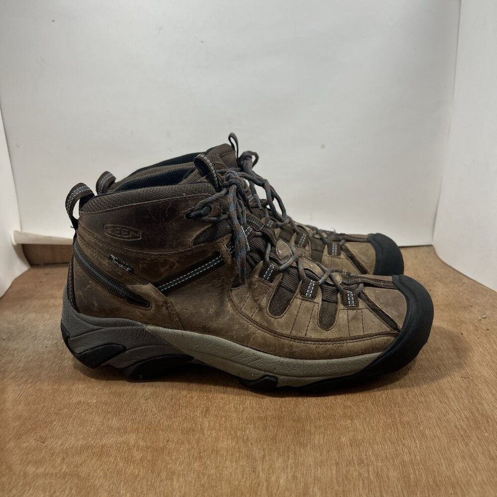 Keen Targhee II Men's Size 11.5 Brown Leather Lace Up Ankle Hiking Boots